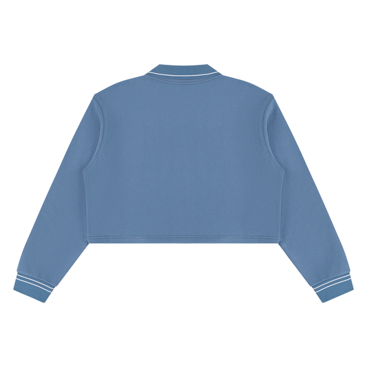 Crop Collared Sweatshirt