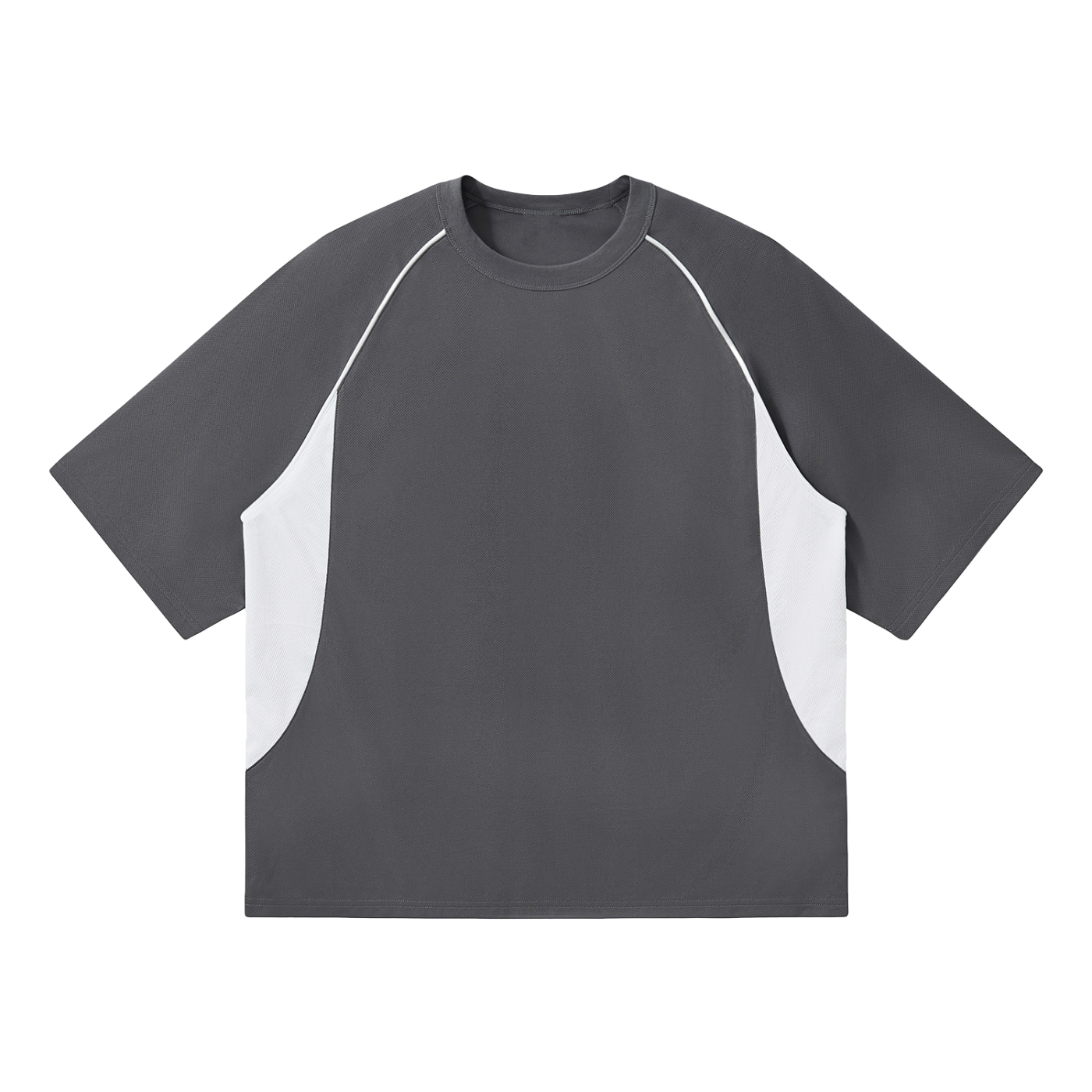 Contrast-Piping Raglan Tee