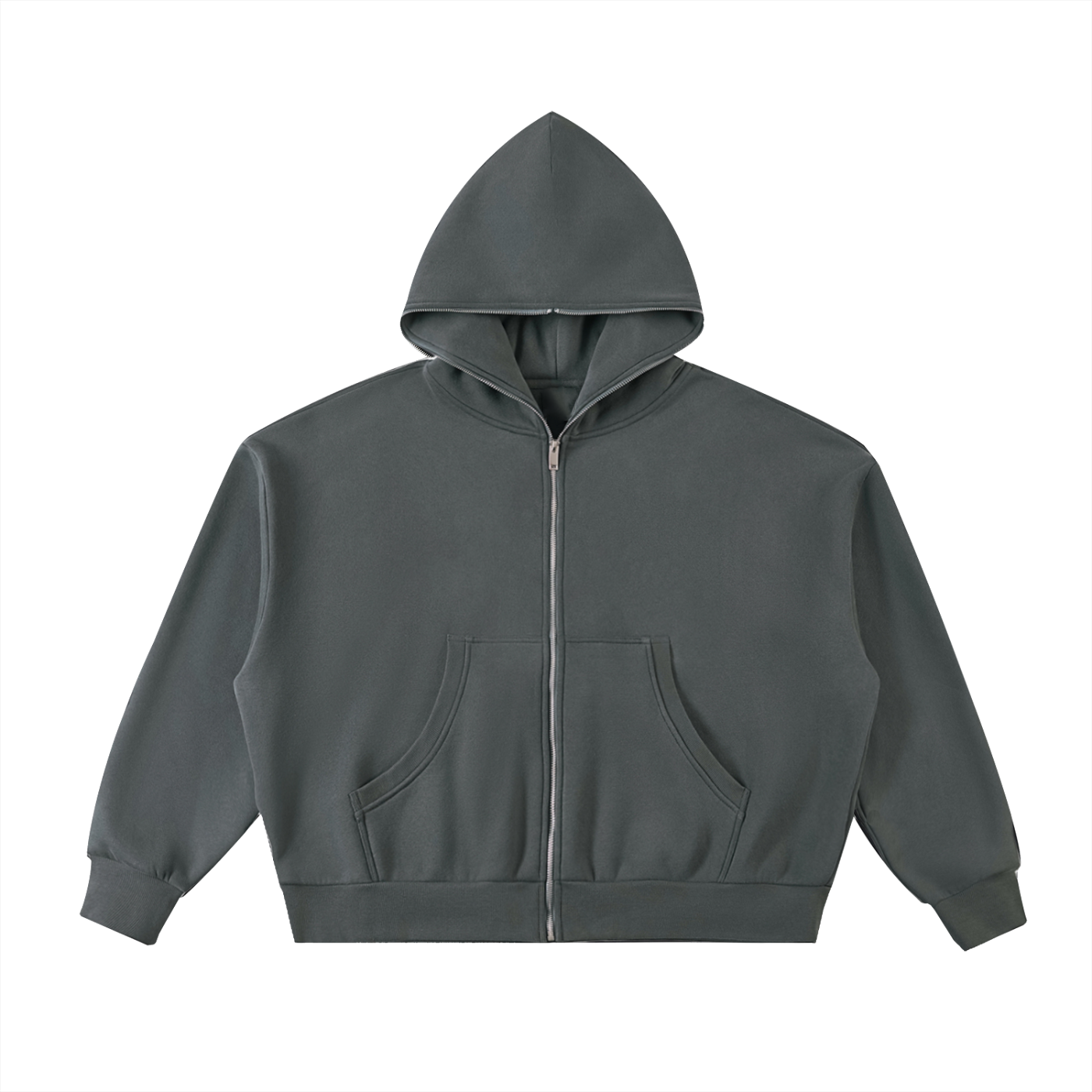 Fleeced Full-Zip Hoodie