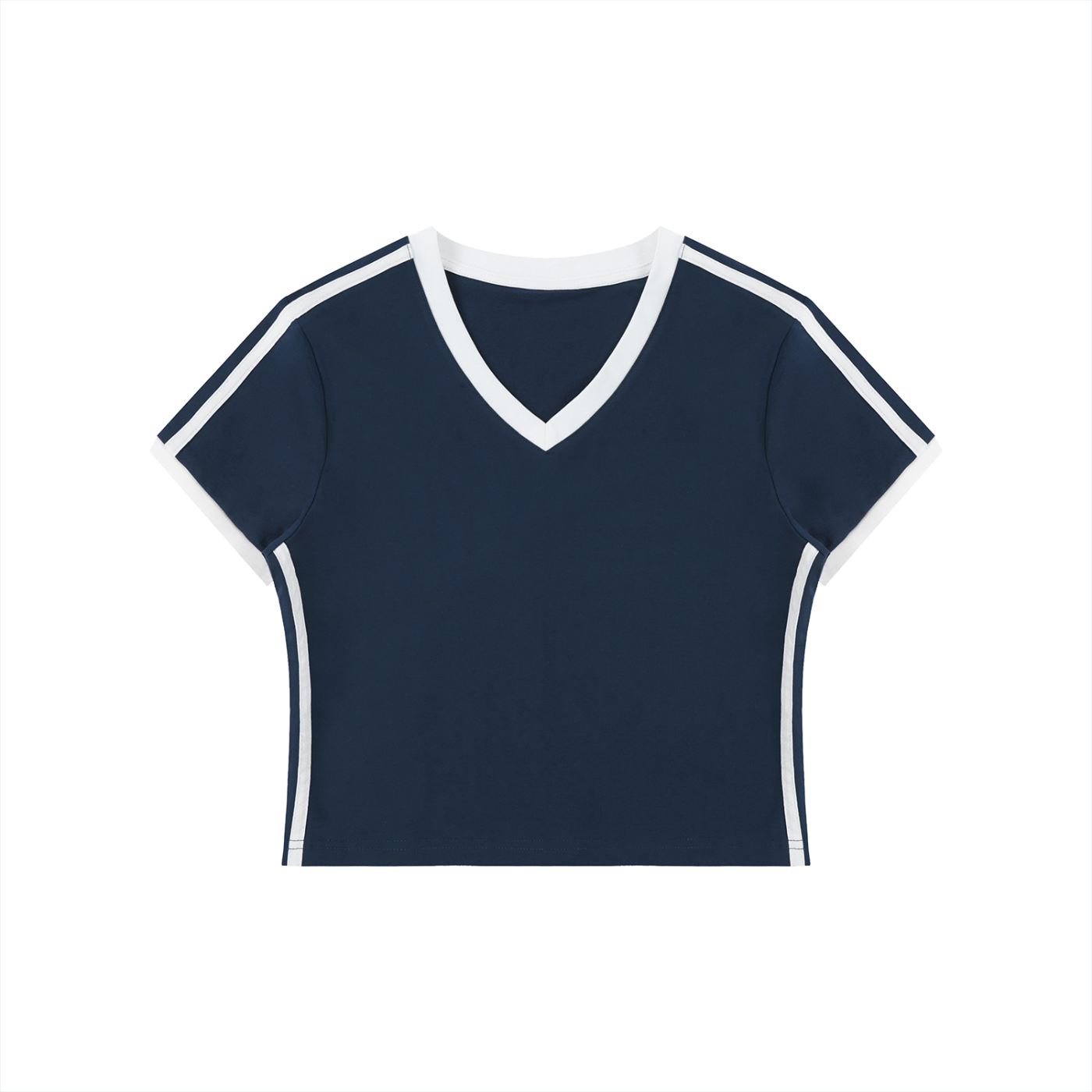 Retro V-Neck Crop Tee