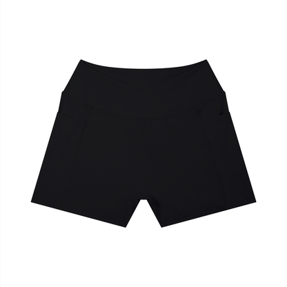 High-Rise Yoga Shorts product photo – Aurex