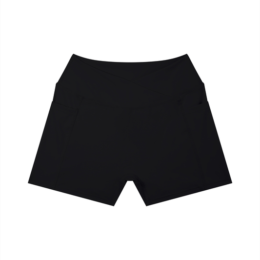 High-Rise Yoga Shorts product photo – Aurex