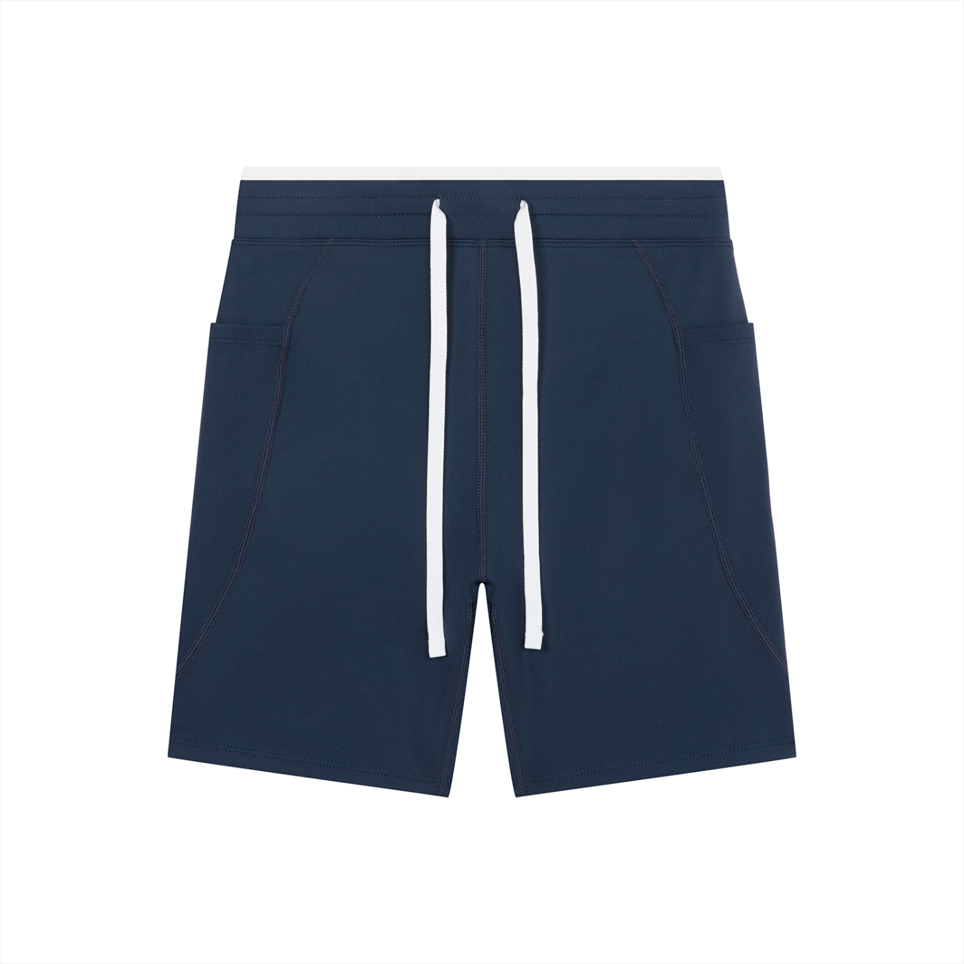 High-Rise Color-Block Yoga Shorts