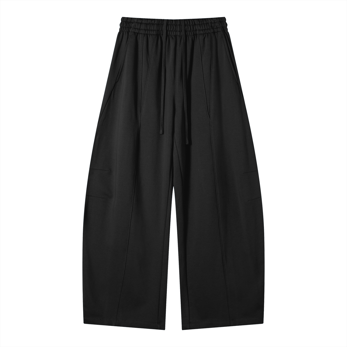 Wide-Leg Panel Sweatpants