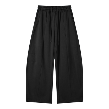 Wide-Leg Panel Sweatpants