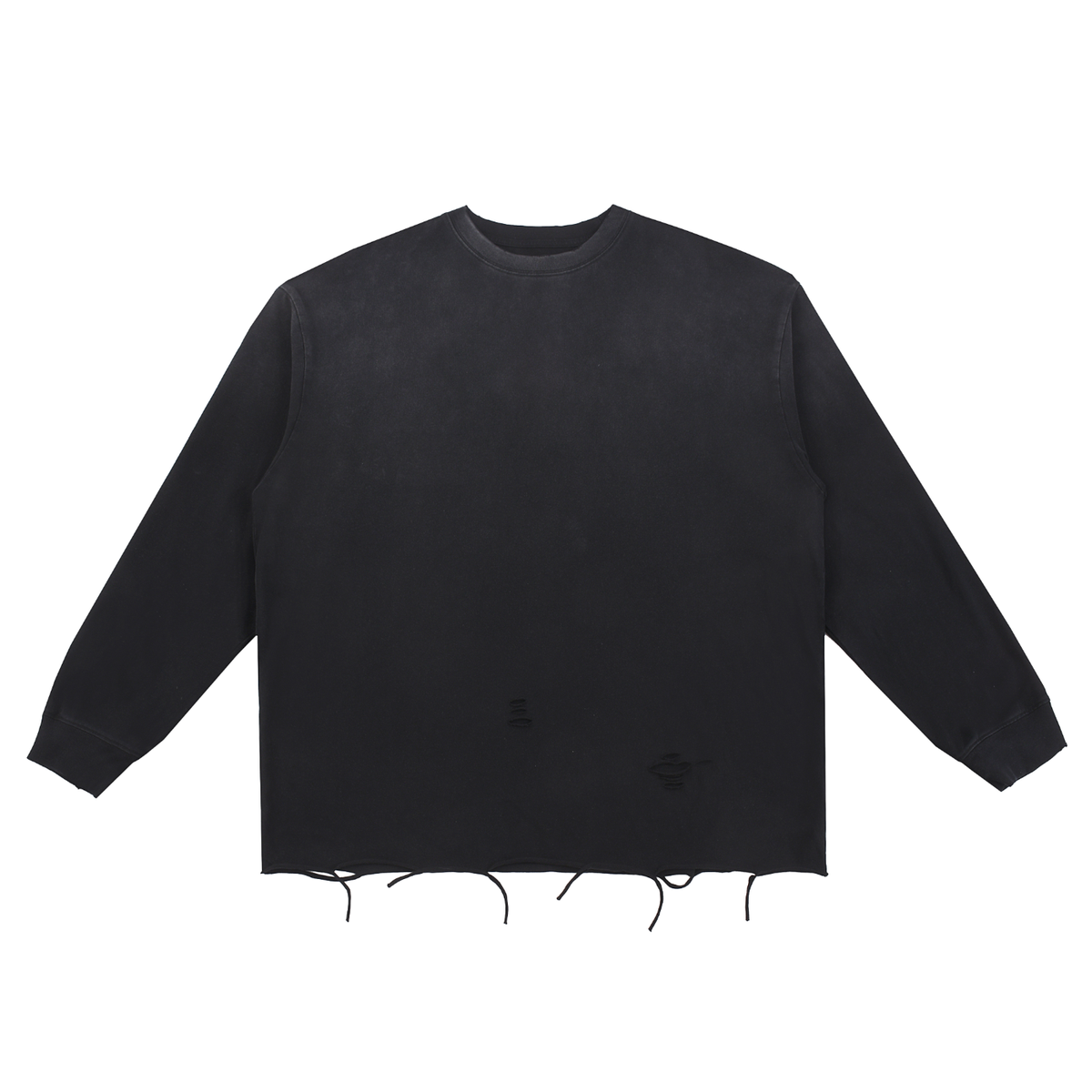 Snow Wash Raw-Edge Cotton Tee product photo – Aurex
