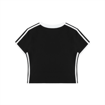 Retro V-Neck Crop Tee