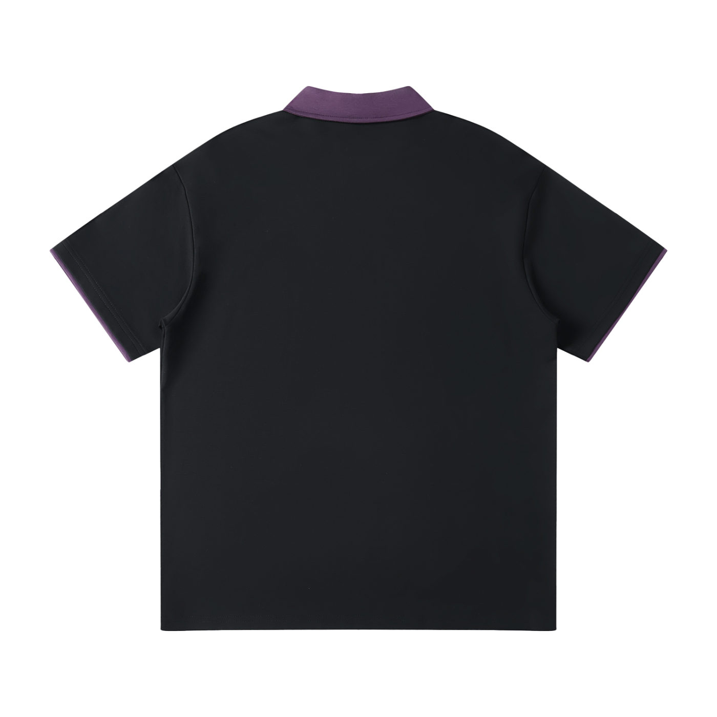 Contrast-Collar Raglan Polo