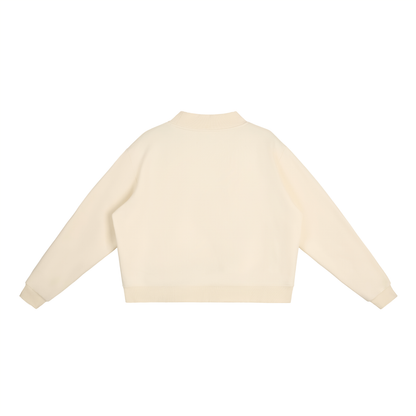 Fleece Mock-Neck Sweatshirt
