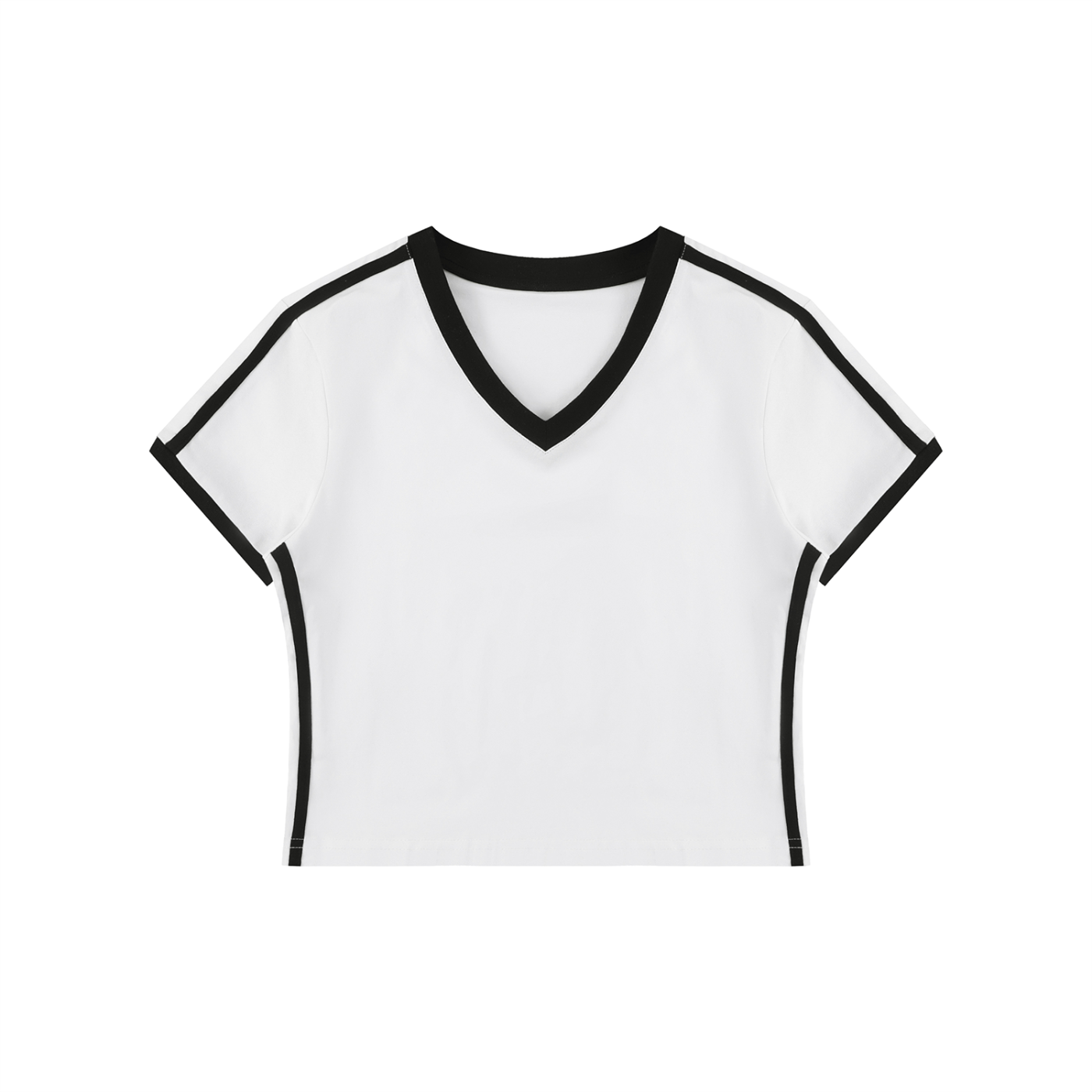 Retro V-Neck Crop Tee