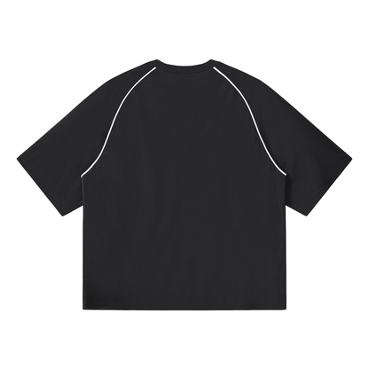 Contrast-Piping Raglan Tee