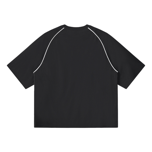 Contrast-Piping Raglan Tee