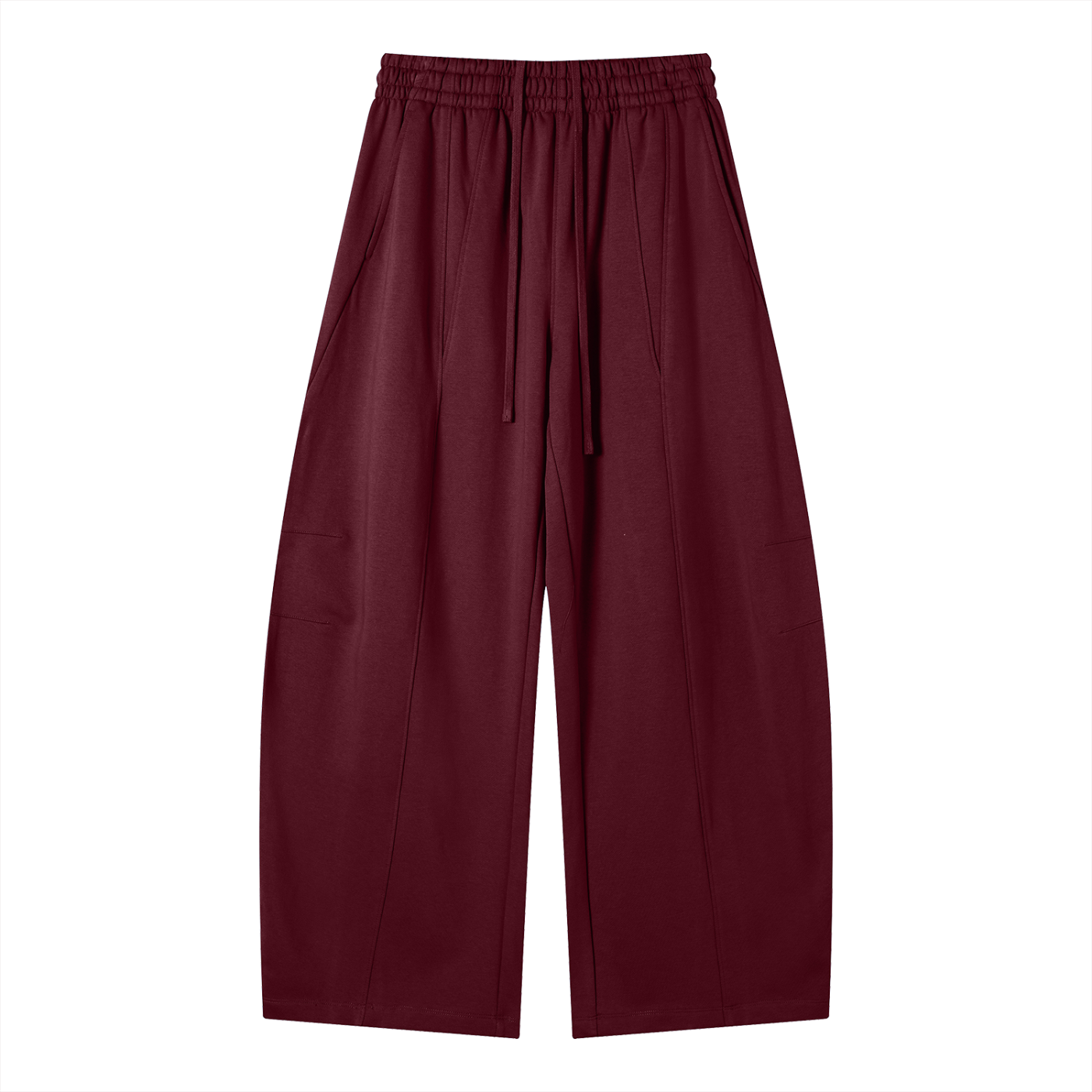 Wide-Leg Panel Sweatpants