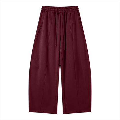 Wide-Leg Panel Sweatpants