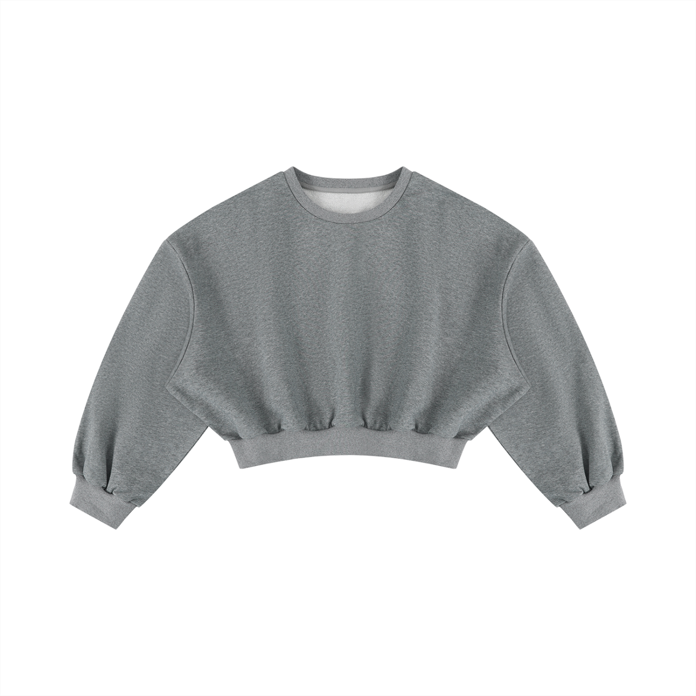 Boxy Crop Crewneck Sweatshirt