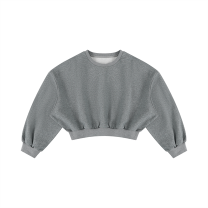 Boxy Crop Crewneck Sweatshirt