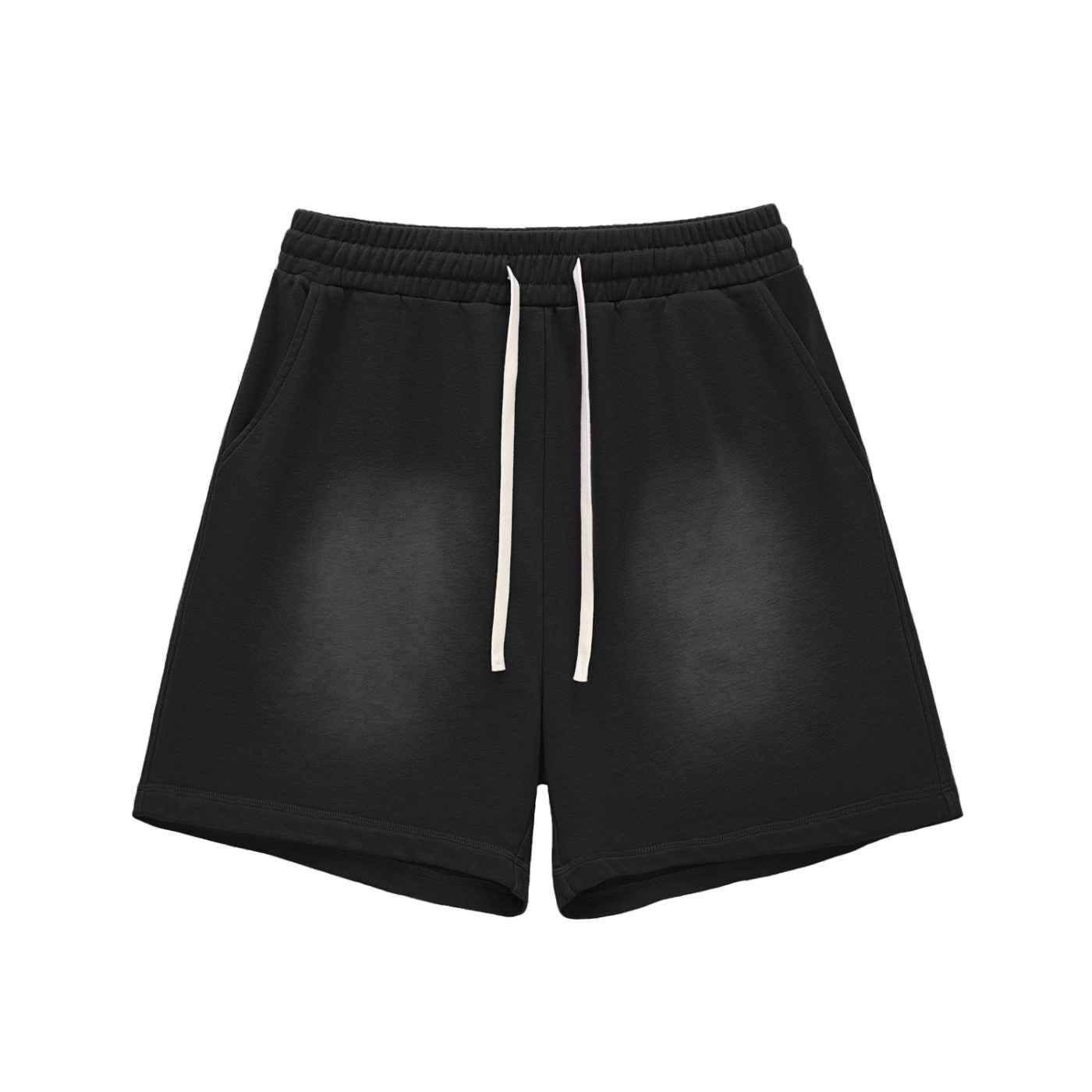 Sun-Fade Raw-Edge Cotton Shorts product photo – Aurex