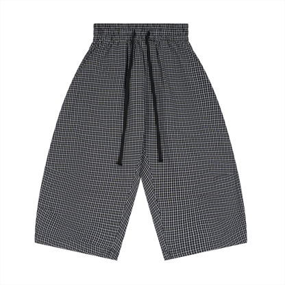 Plaid Capri Shorts product photo – Aurex
