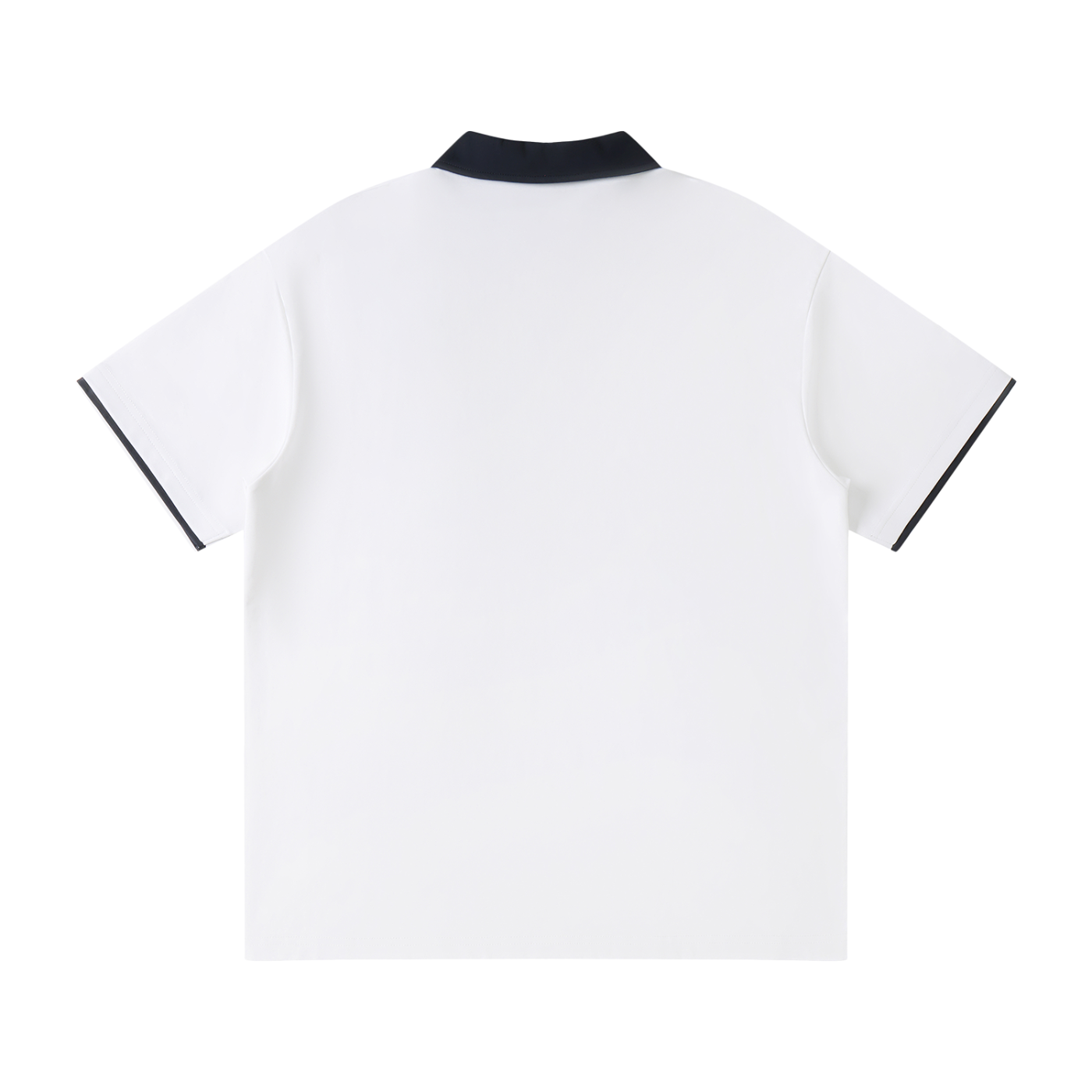 Contrast-Collar Raglan Polo