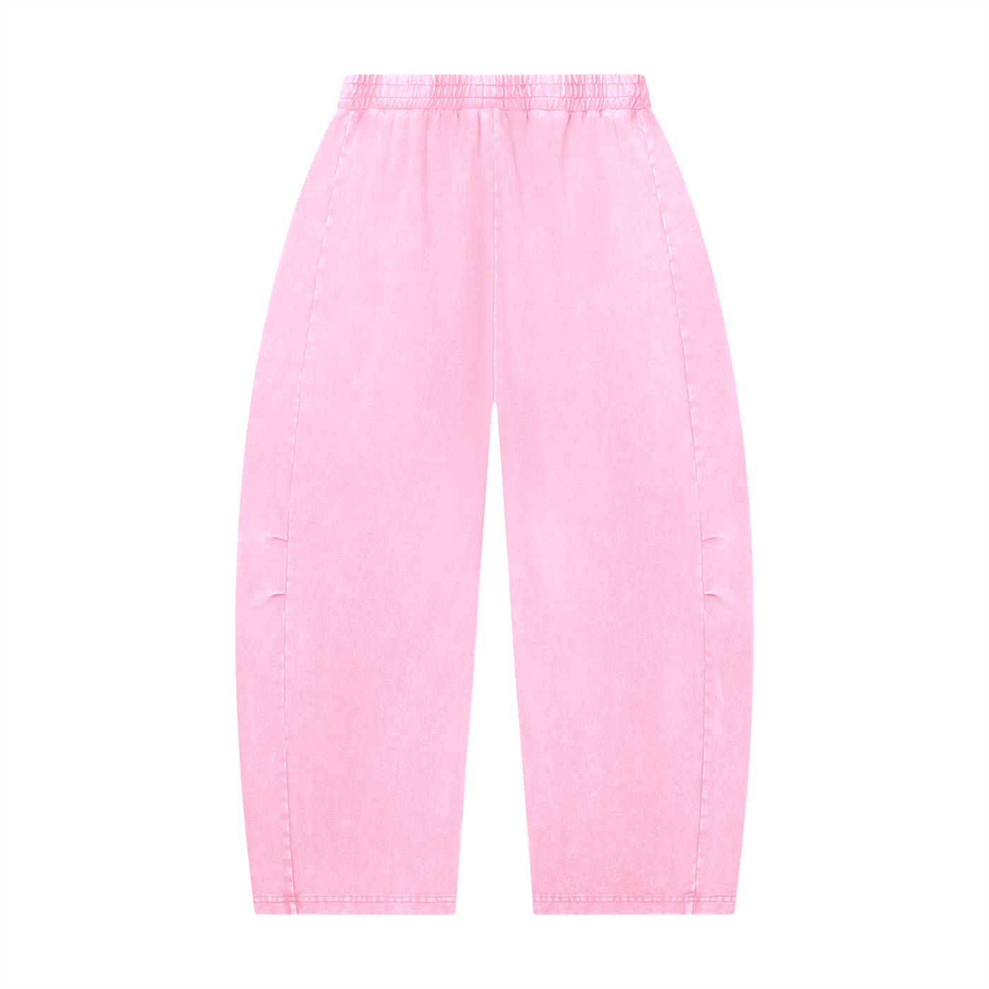 Mineral Wash Barrel-Leg Pants