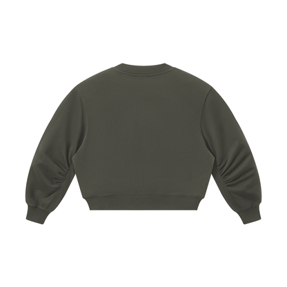 Crop V-Neck Sweatshirt
