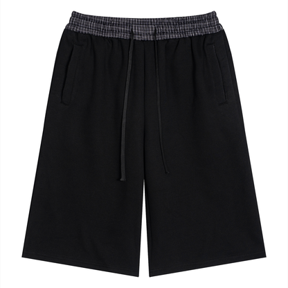 Plaid-Waistband Shorts product photo – Aurex