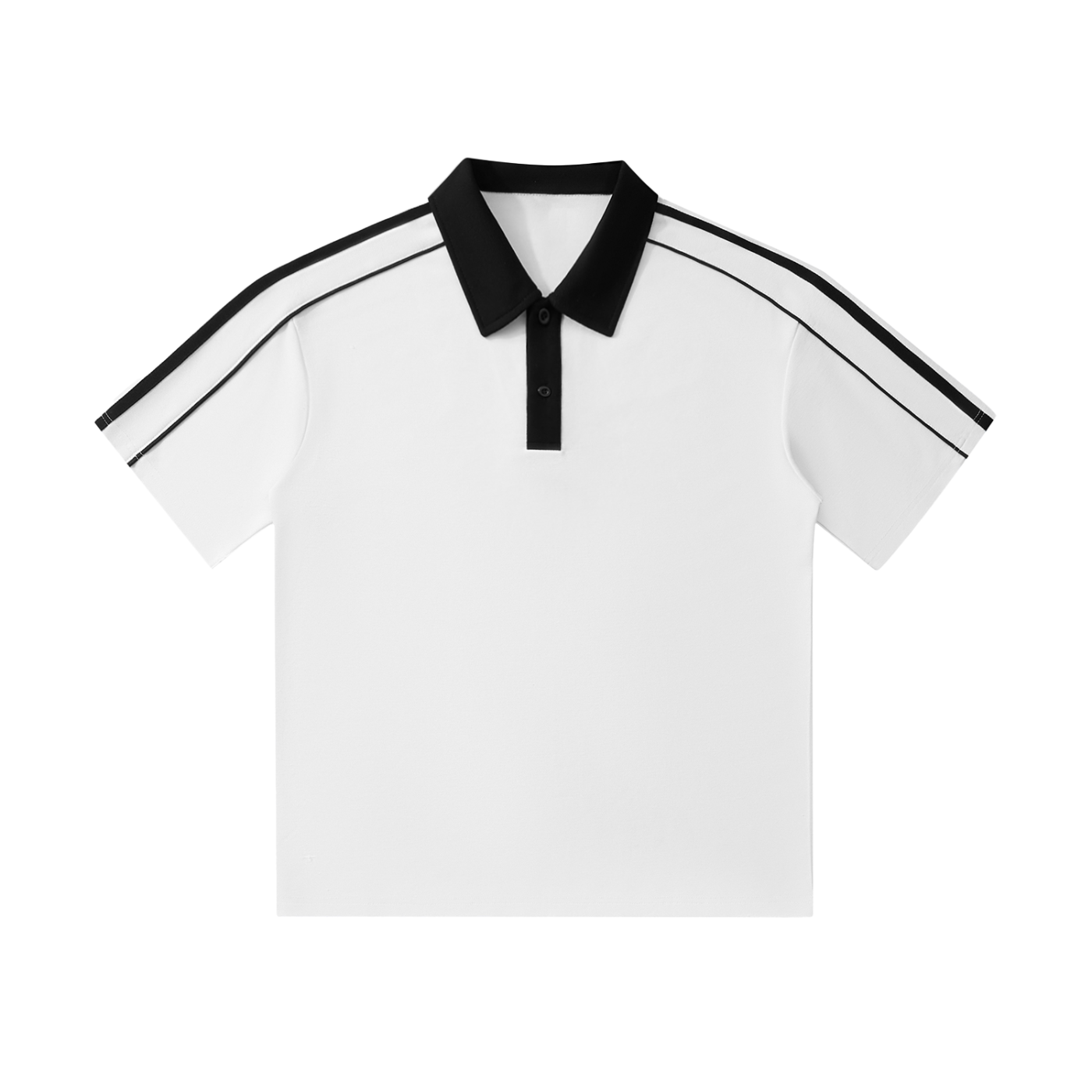 Contrast-Collar Polo