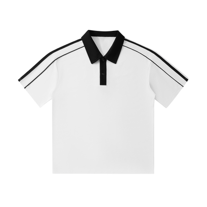 Contrast-Collar Polo