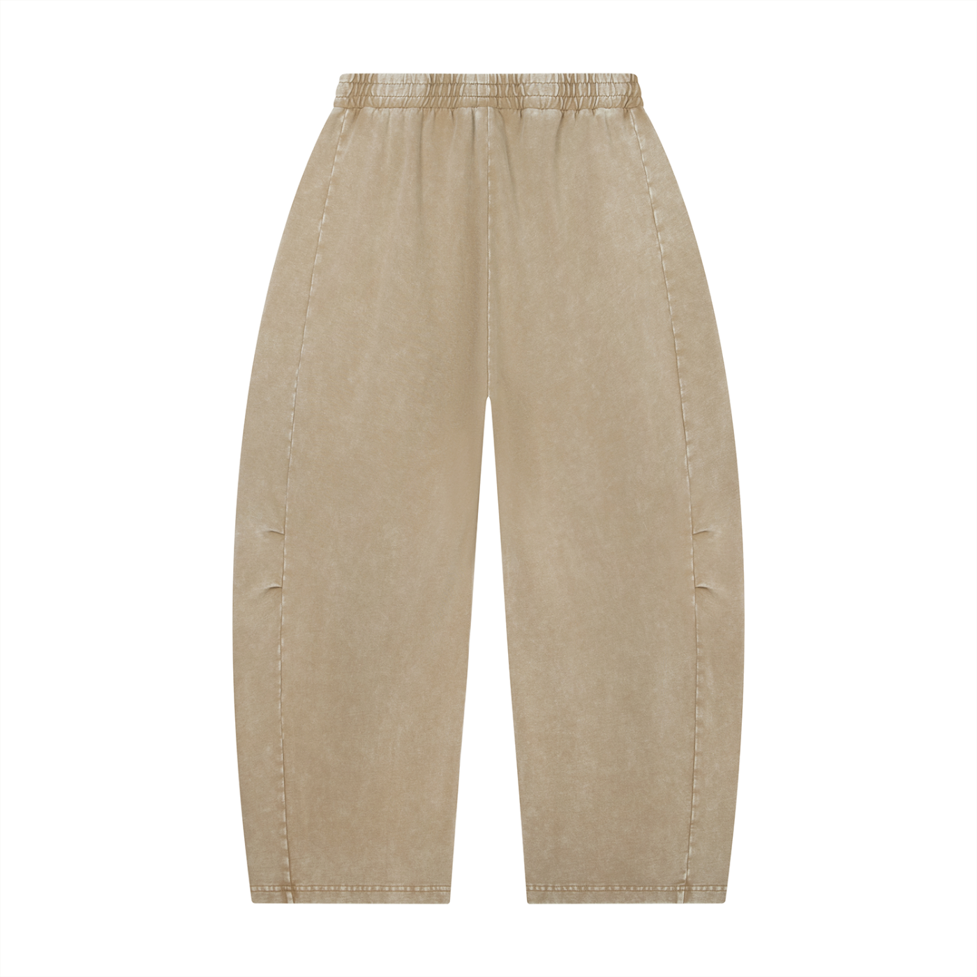 Mineral Wash Barrel-Leg Pants