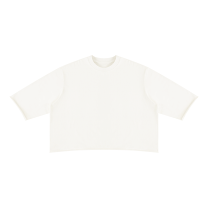 Mineral Wash Raw-Hem Boxy Tee