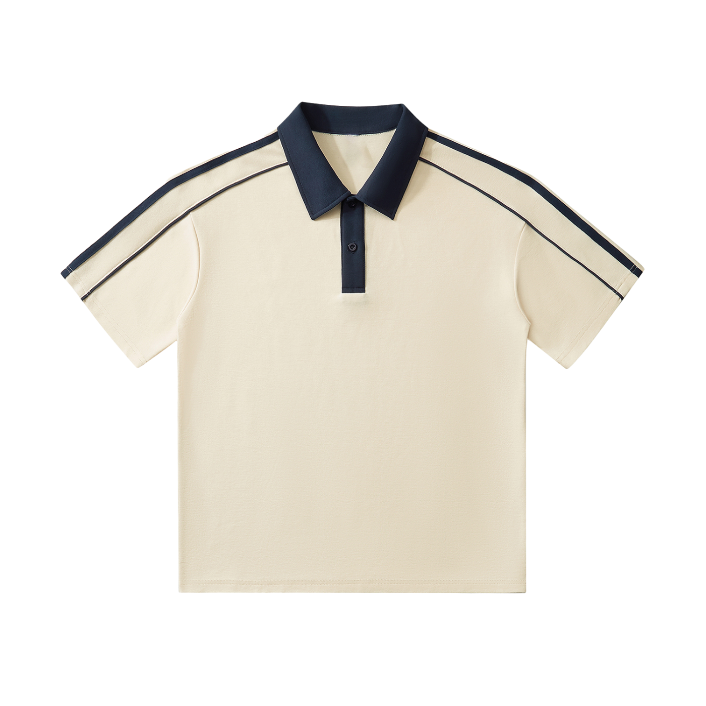 Contrast-Collar Polo