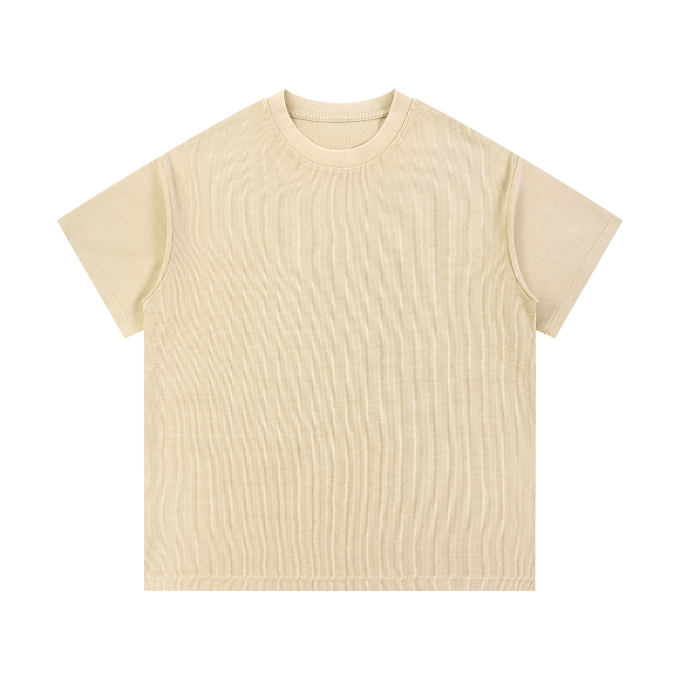 Mineral Wash Waffle-Knit Tee