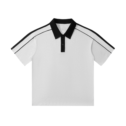 Contrast-Collar Polo