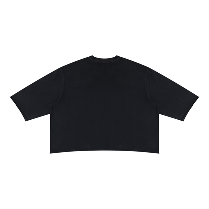 Mineral Wash Raw-Hem Boxy Tee