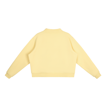 Fleece Mock-Neck Sweatshirt