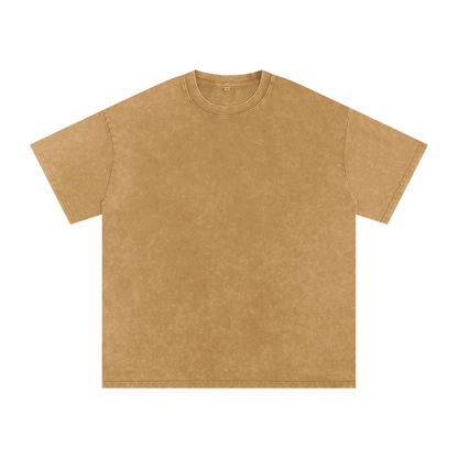 Snow Wash Oversized Cotton Tee