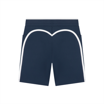 High-Rise Color-Block Yoga Shorts