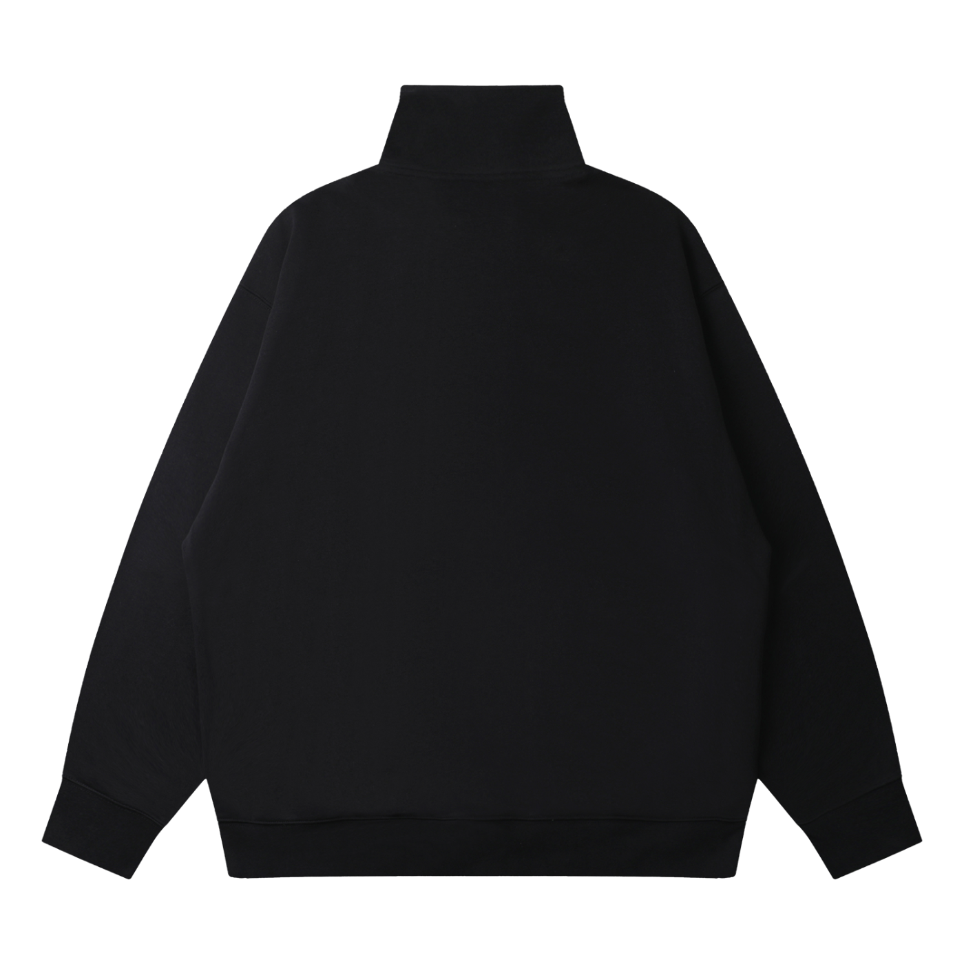 Quarter-Zip Drop-Shoulder Sweatshirt