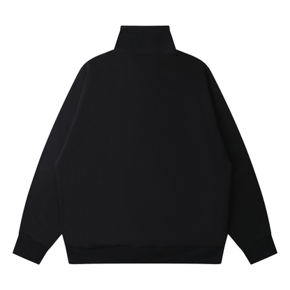 Quarter-Zip Drop-Shoulder Sweatshirt