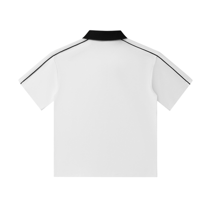 Contrast-Collar Polo