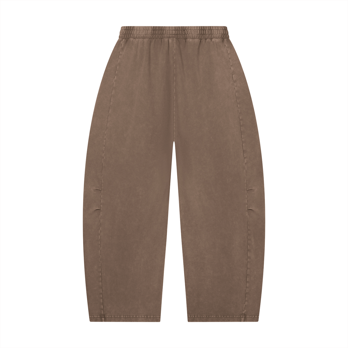Mineral Wash Barrel-Leg Pants