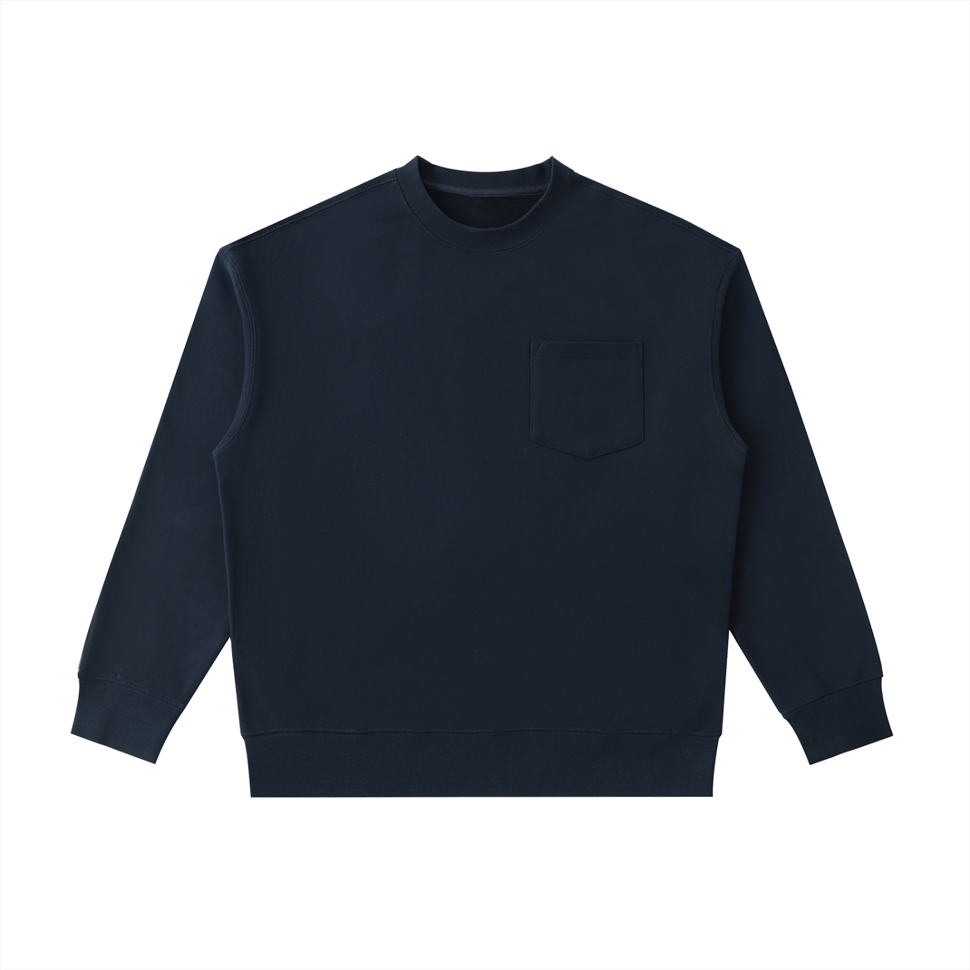 Patch-Pocket Crewneck Sweatshirt