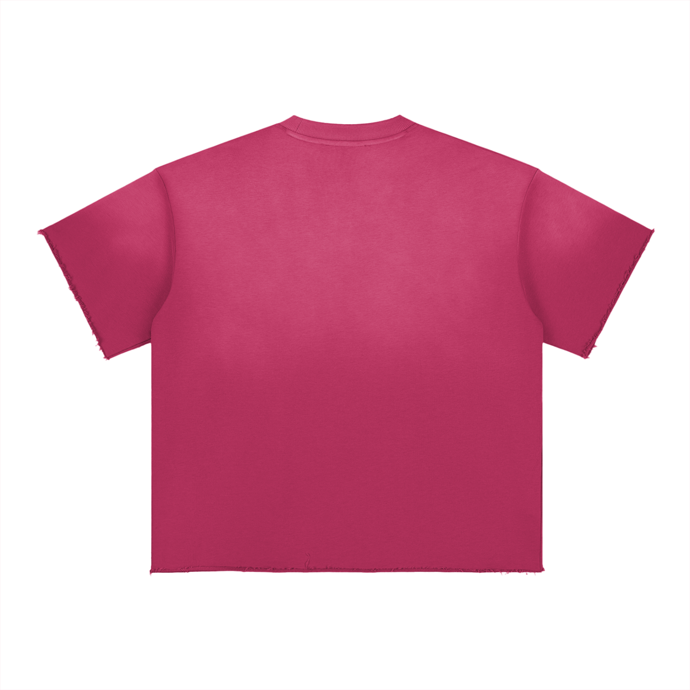 Sun-Fade Raw-Edge Tee