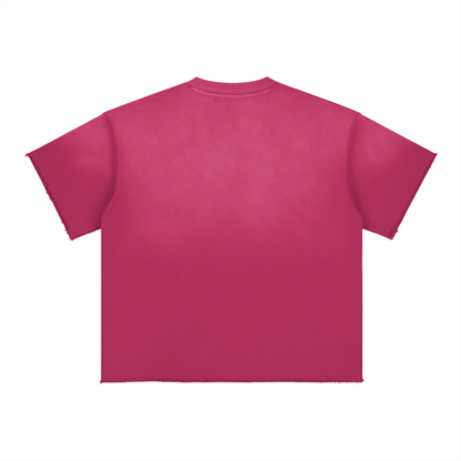 Sun-Fade Raw-Edge Tee