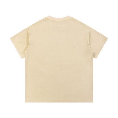 Mineral Wash Waffle-Knit Tee