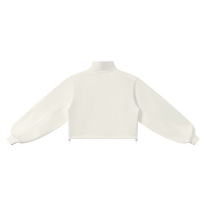 Mock-Neck Quarter-Zip Sweatshirt
