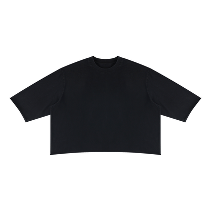 Mineral Wash Raw-Hem Boxy Tee product photo – Aurex