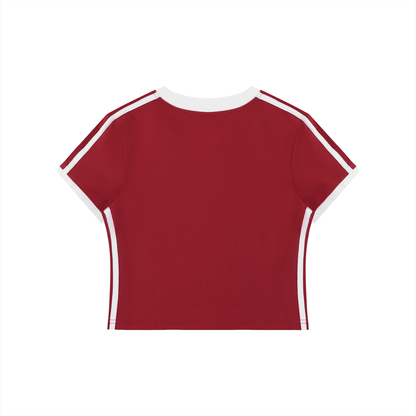 Retro V-Neck Crop Tee