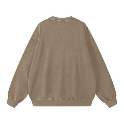 Snow Wash Oversized Sweatshirt