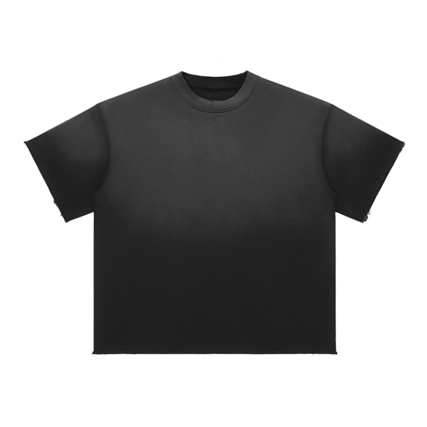Sun-Fade Raw-Edge Tee product photo – Aurex